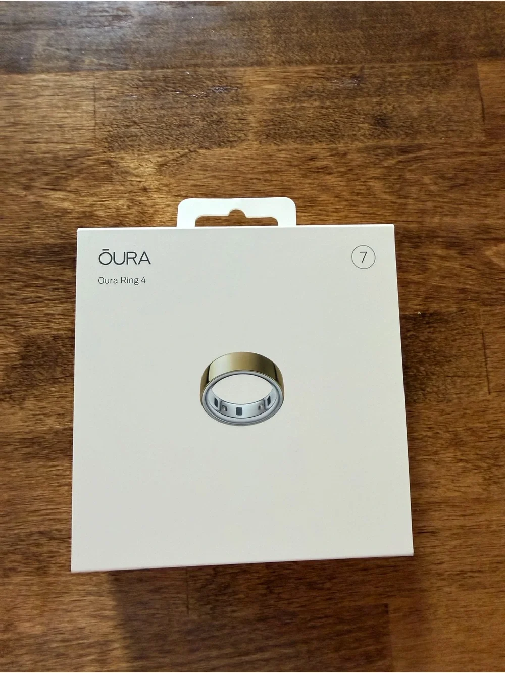 NWT Oura Ring 4 Smart Ring - Gold Exterior with Silver Interior